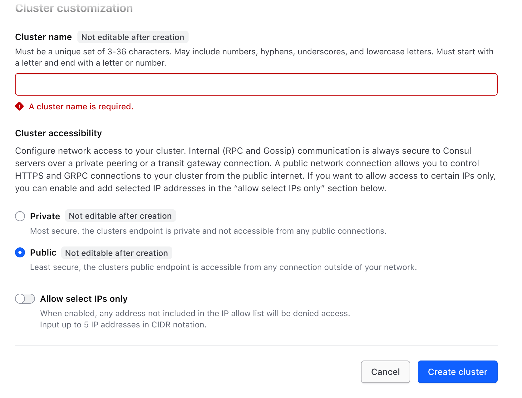 A form after submission with an errored out input field with an error message explaining how to resolve the issue. The submit button is still enabled.